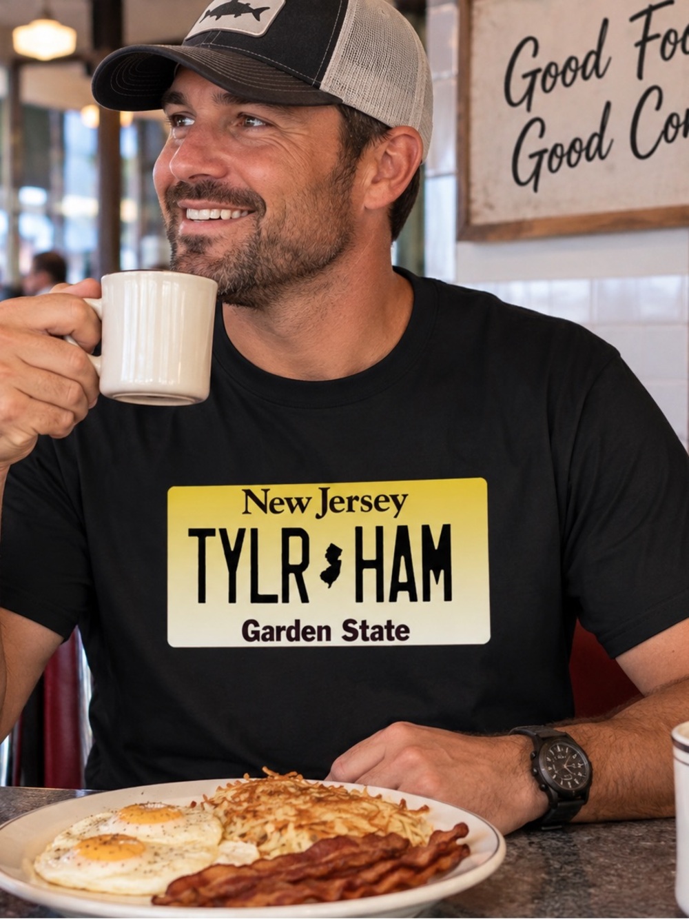 Taylor Ham License Plate T-Shirt